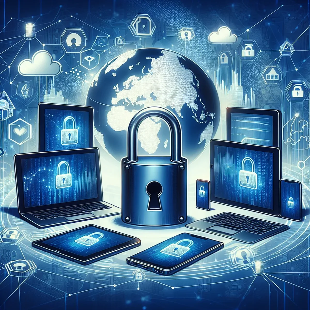 A digital representation of GDPR compliance in marketing