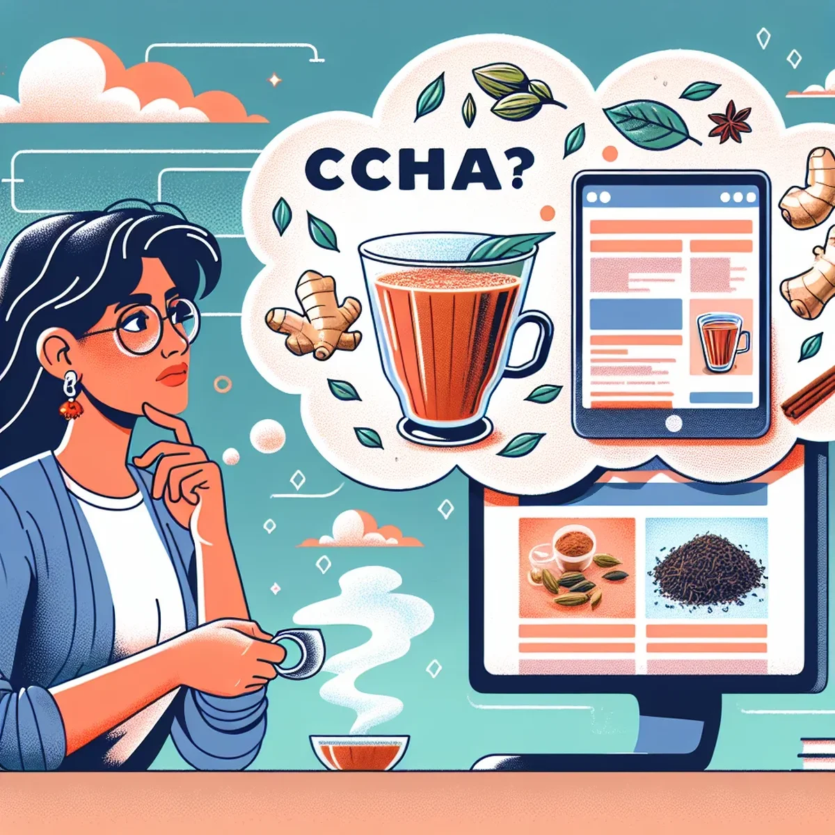 Traditional chai preparation in a rustic kitchen setting