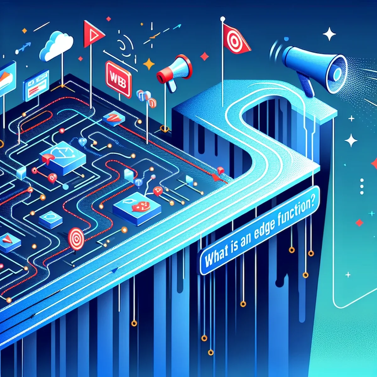 Diagram illustrating the concept of edge functions in a network
