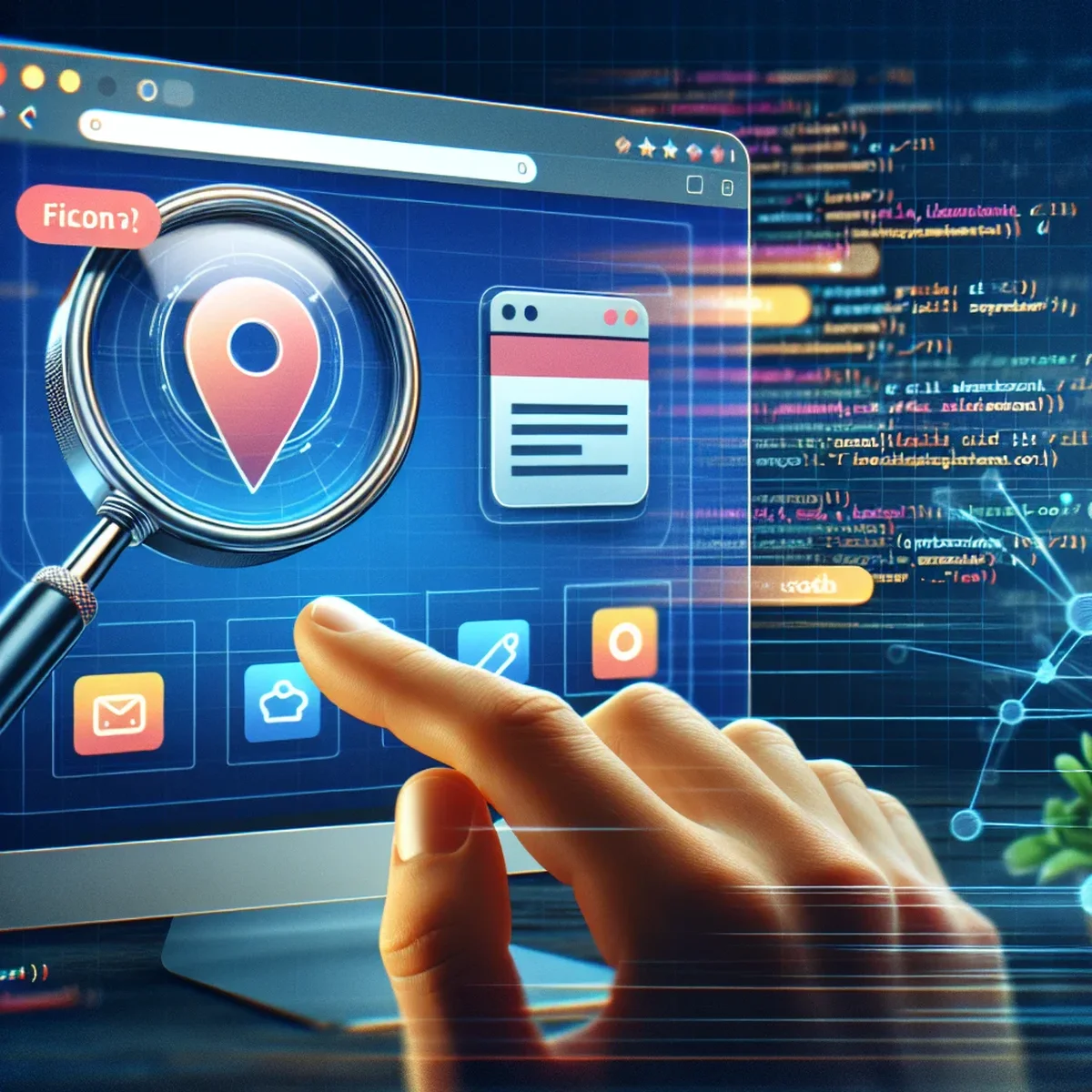 A variety of favicons representing different brands on a computer screen