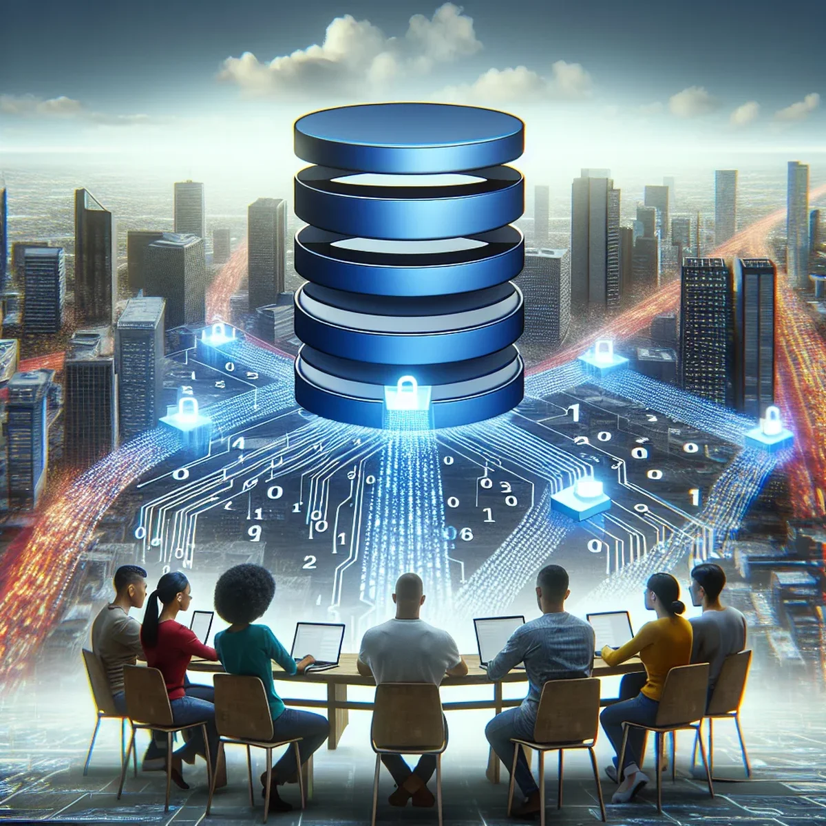 A conceptual image showcasing network connections symbolizing GraphQL technology