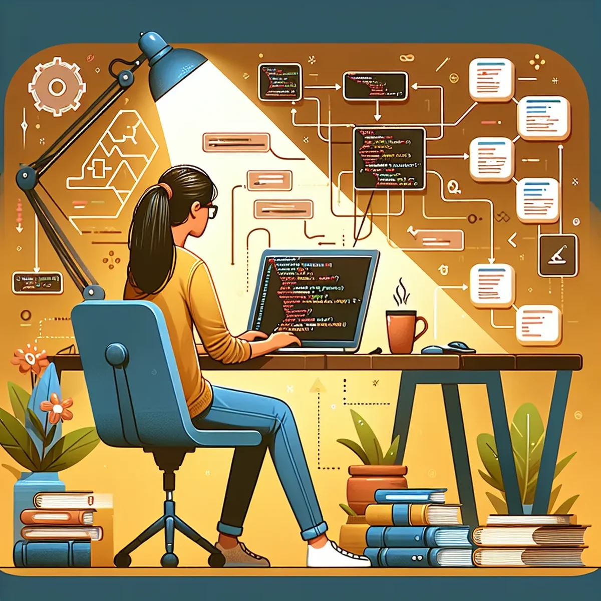 Illustrative diagram of JavaScript Modules in action