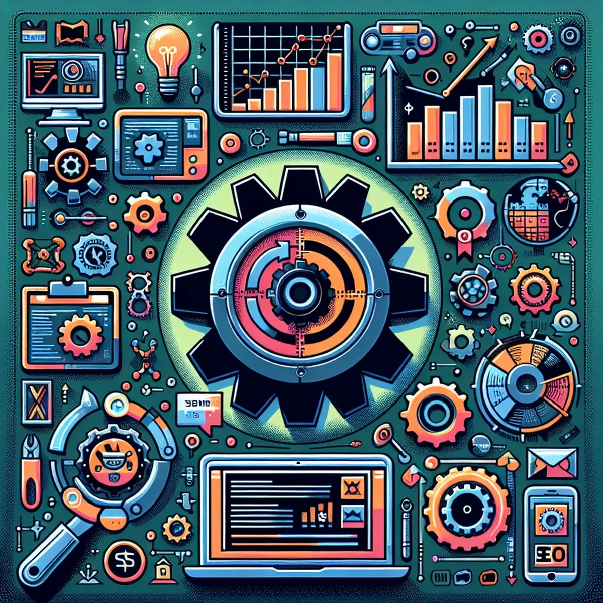 Illustration of a developer using Jest for testing JavaScript code