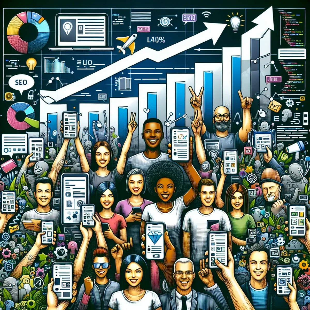 Smartphone displaying a user-friendly shopping interface