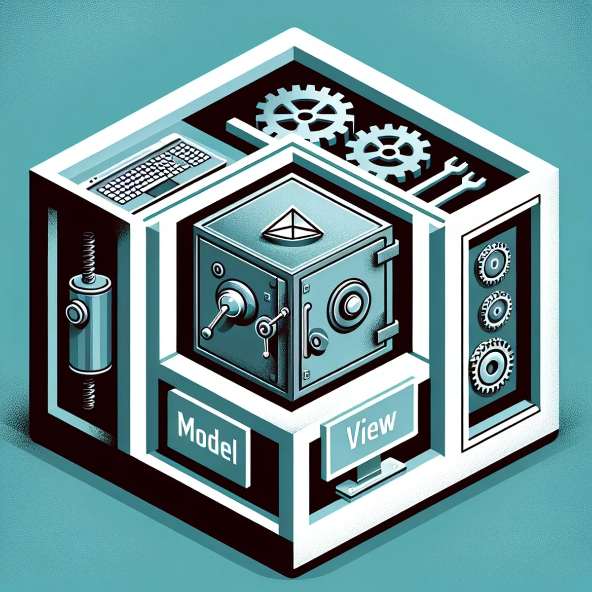 Diagram of the MVC pattern in web development