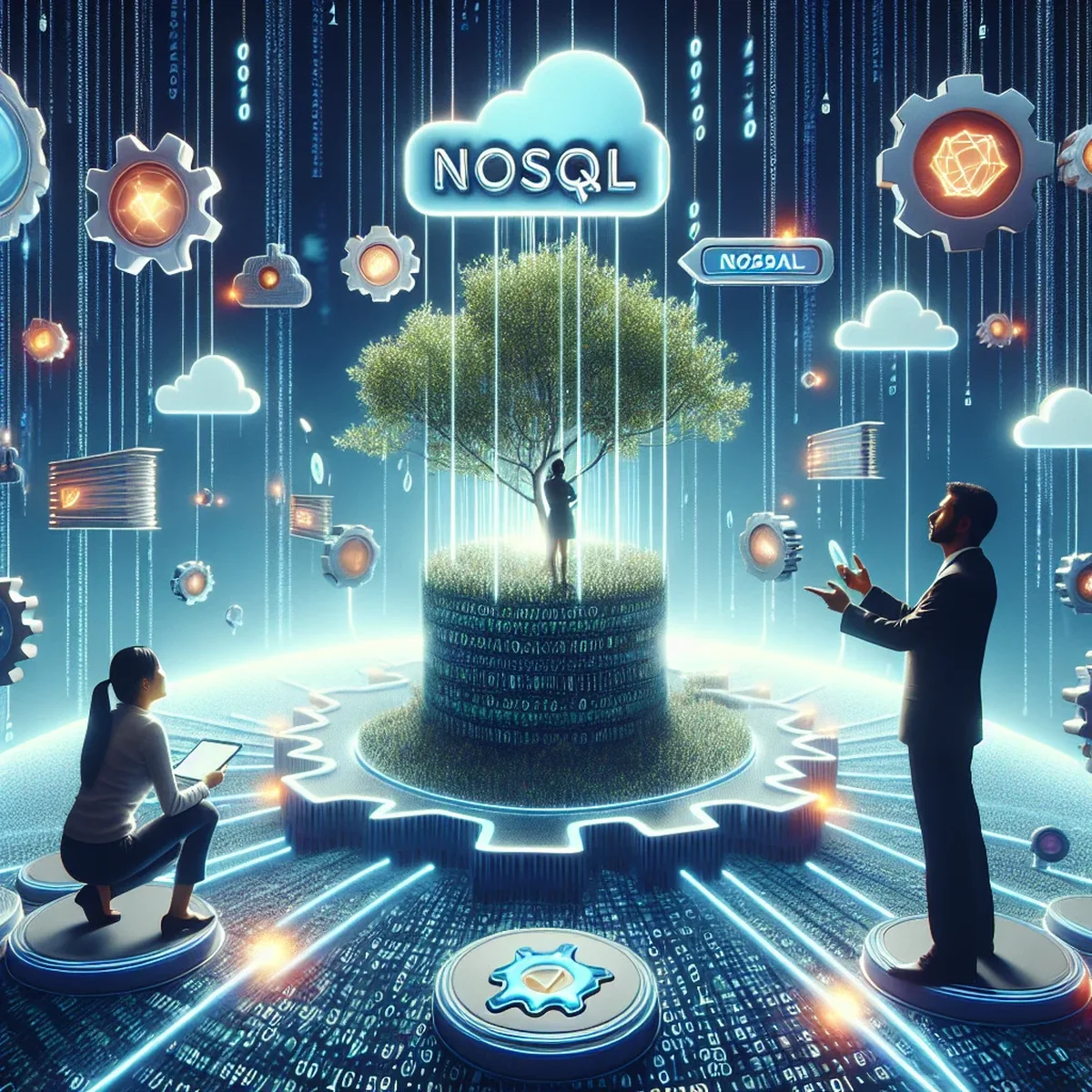 Illustration of a NoSQL database structure