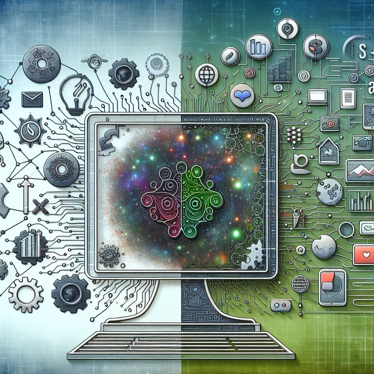 Illustrative diagram showing components of the Nuxt.js framework