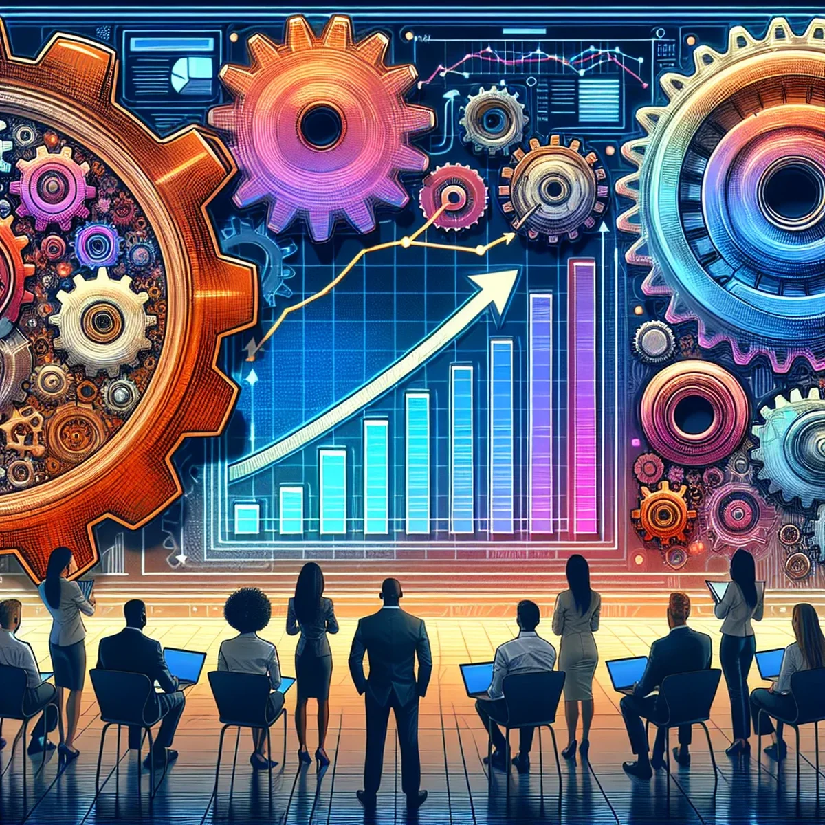 Illustrative chart showing layers of progressive enhancement in web development
