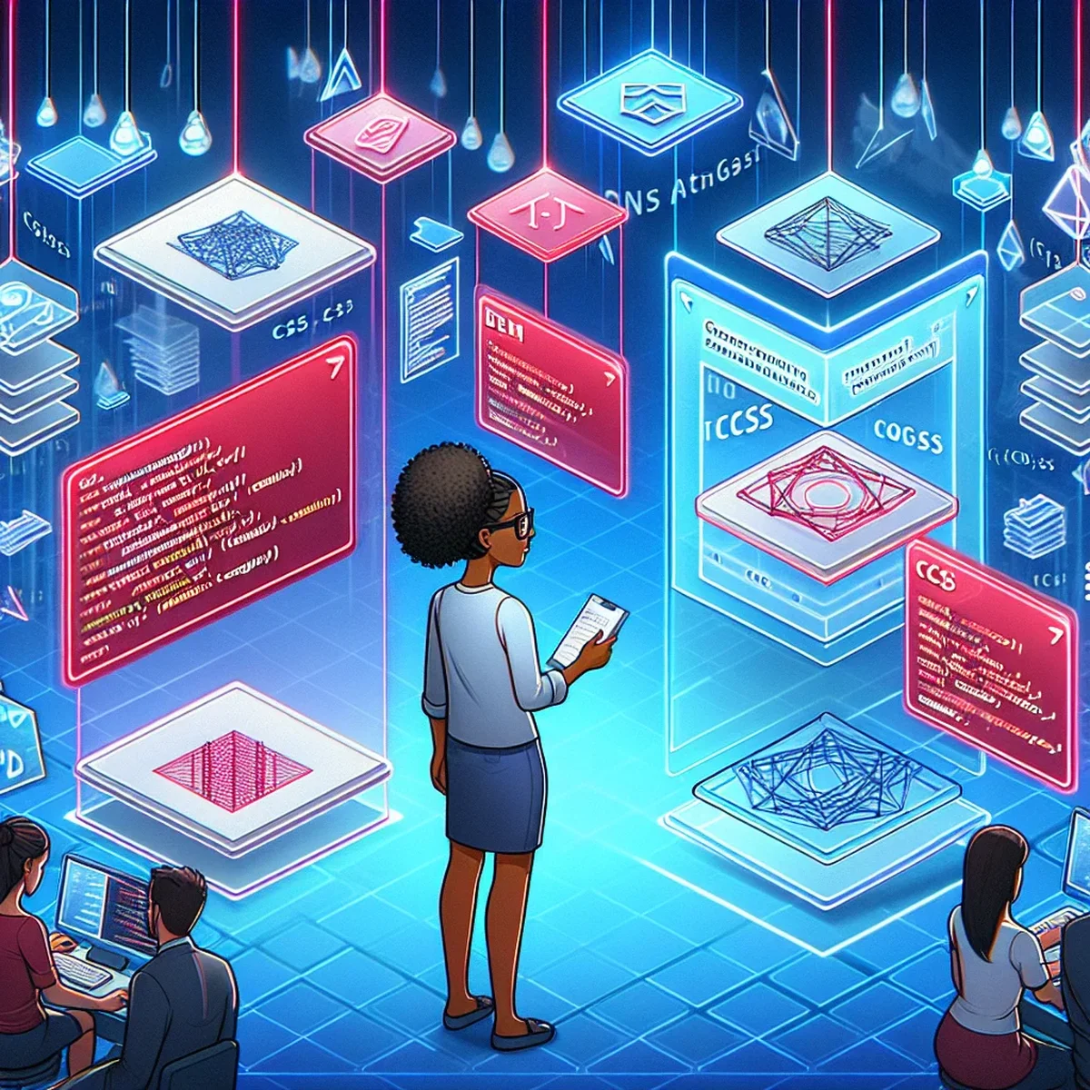 Illustration of different CSS architecture models and their applications in web development