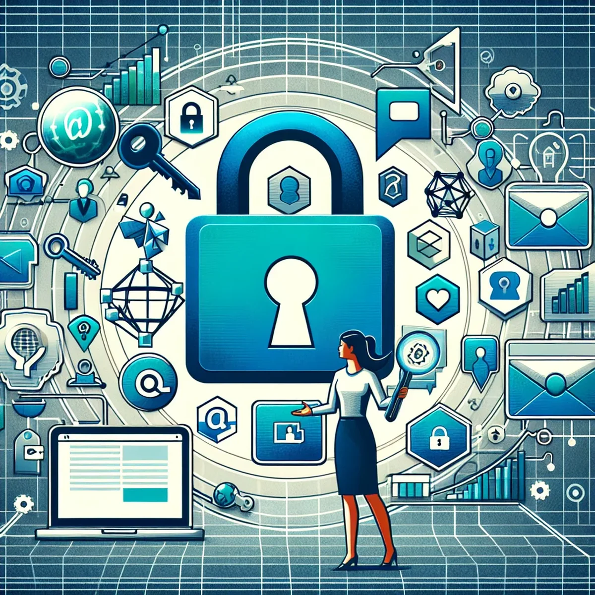 A graphic representation of secure user login using OAuth