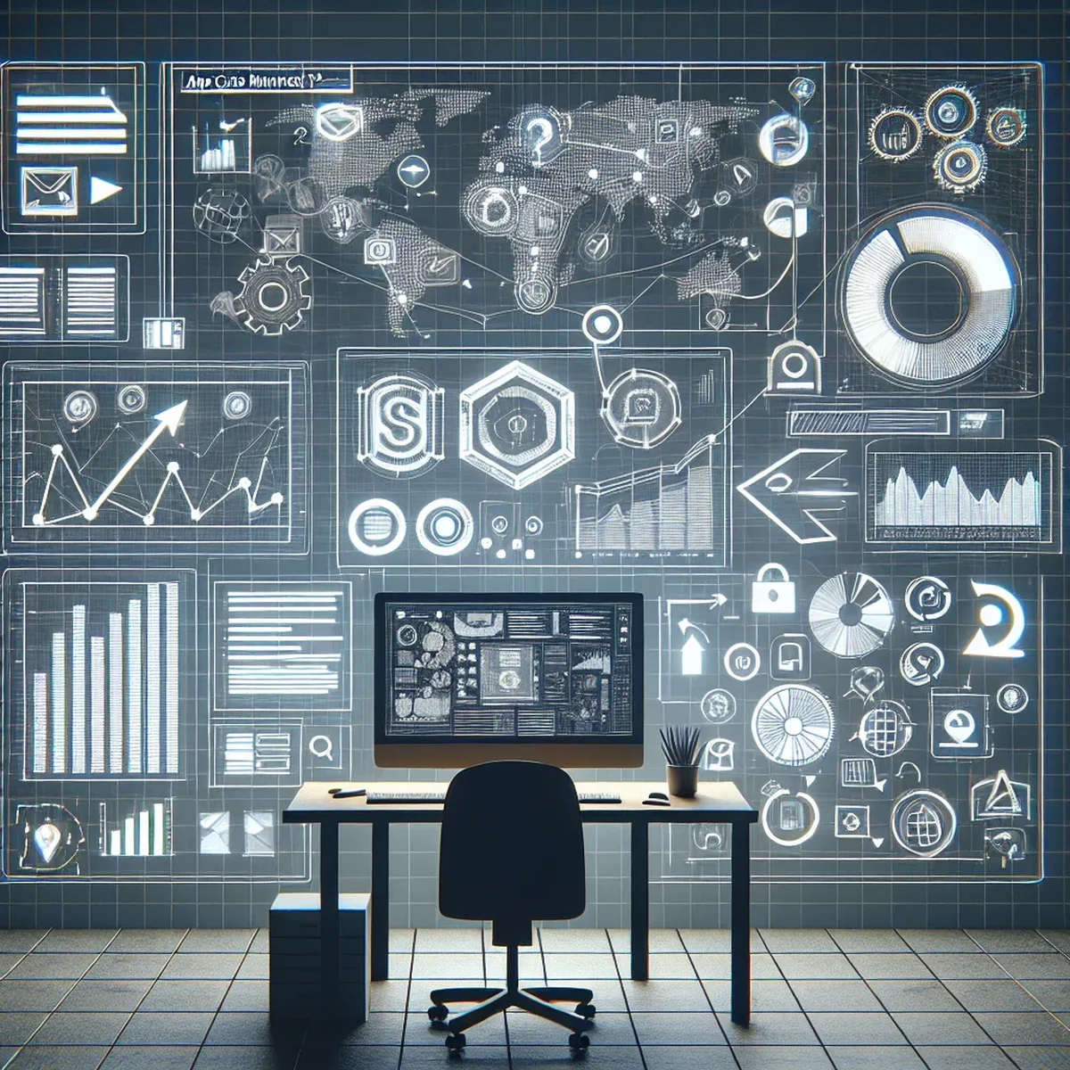 Illustration of a fast-loading web application