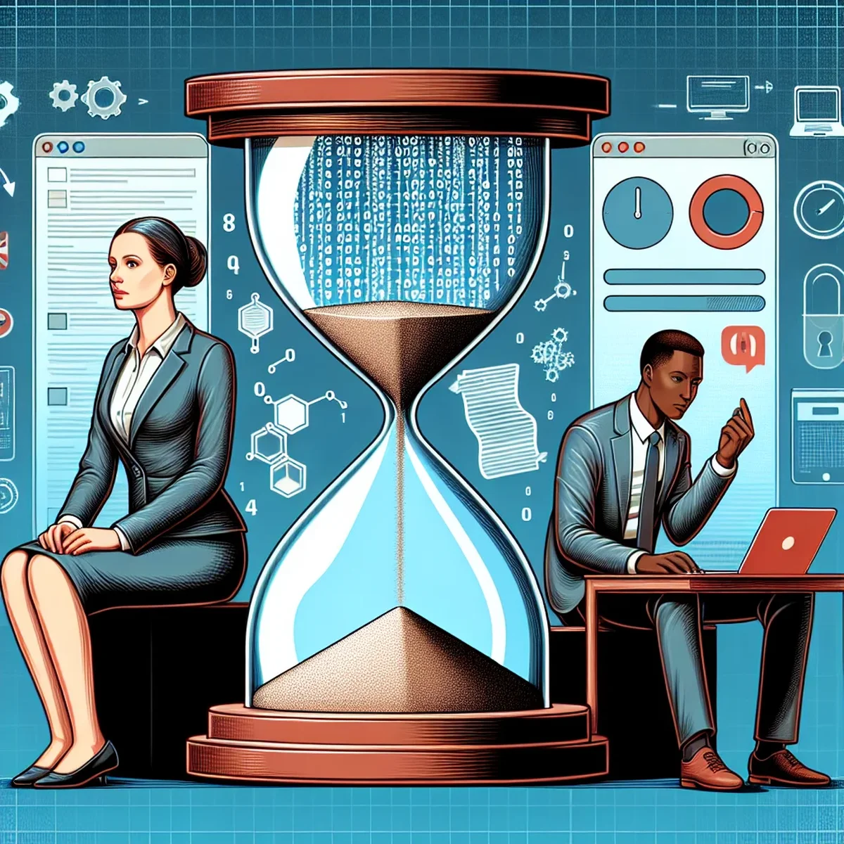Illustration of various web performance metrics, including First Input Delay
