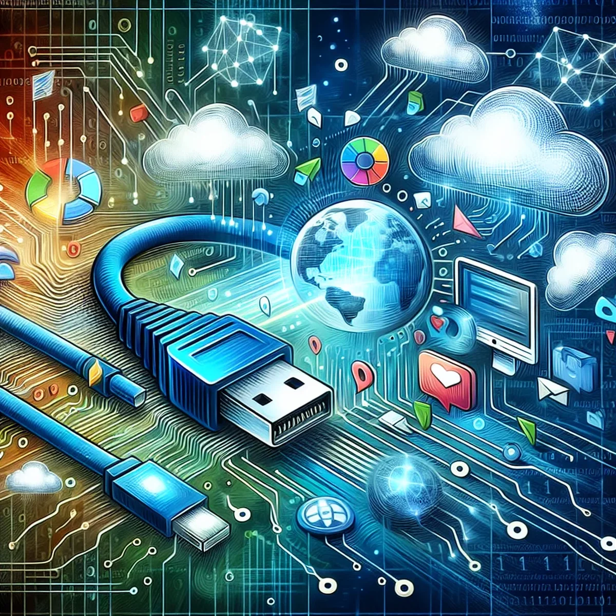 Diagram showing WebSocket communication between a server and a client