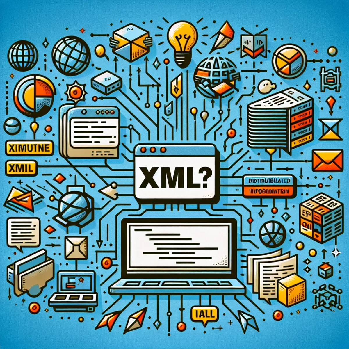Illustration of XML data structure